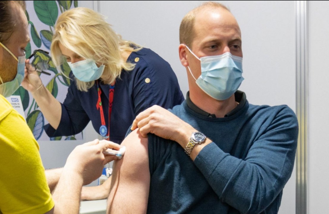 Prinz william hat seine erste coronavirus-impfung erhalten