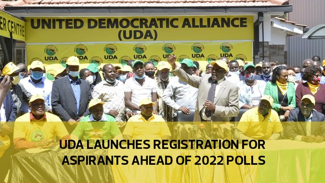 UDA launches registration for aspirants ahead of 2022 polls