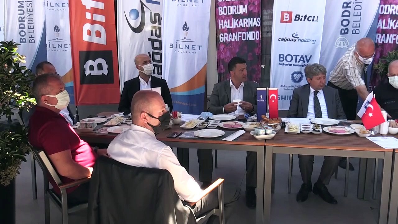 MUĞLA - Bisiklette Bodrum Halikarnas Gran Fondo Uluslararası Yol Yarışı öncesi toplantı yapıldı