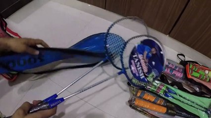MEGA Unboxing and Review of badminton rackets of Tanish, Rajson, PLYR, Pankaj