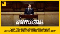 Discurs complet d'Aragonès