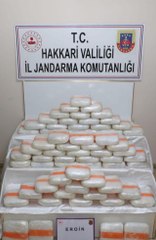 Hakkari'de 84 kilo 800 gram eroin ele geçirildi