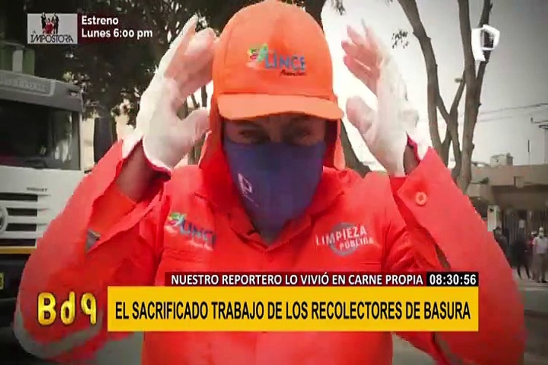 Reportero de BDP se convierte en recolector de basura por un día