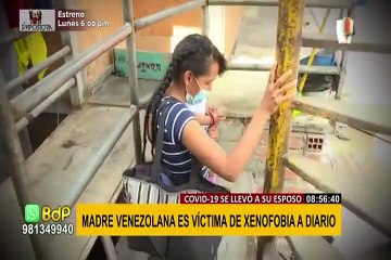 Joven madre pierde a su esposo por COVID-19 y ahora debe sobrevivir vendiendo caramelos