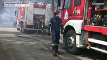 Premiers grands incendies de l'année en Grèce, des habitants évacués