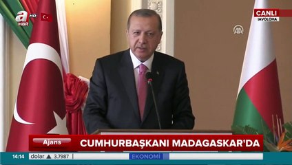 Erdoğan Madagaskar'da herkesi kahkahaya boğdu!