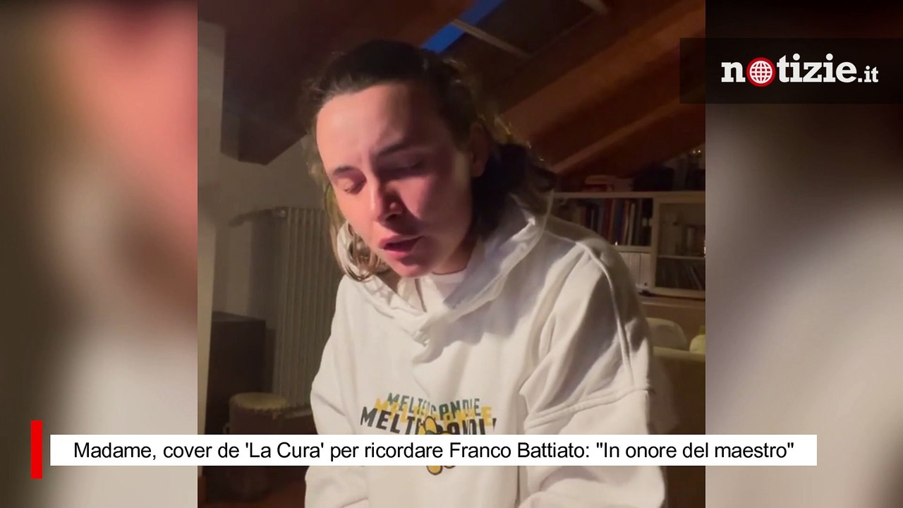 Madame, cover de 'La Cura' per ricordare Franco Battiato: "In onore del maestro"