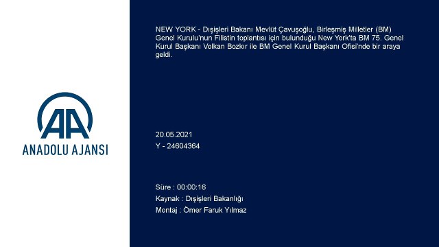 NEW YORK - Çavuşoğlu, BM 75. Genel Kurul Başkanı Volkan Bozkır​​​​​​​ ile bir araya geldi