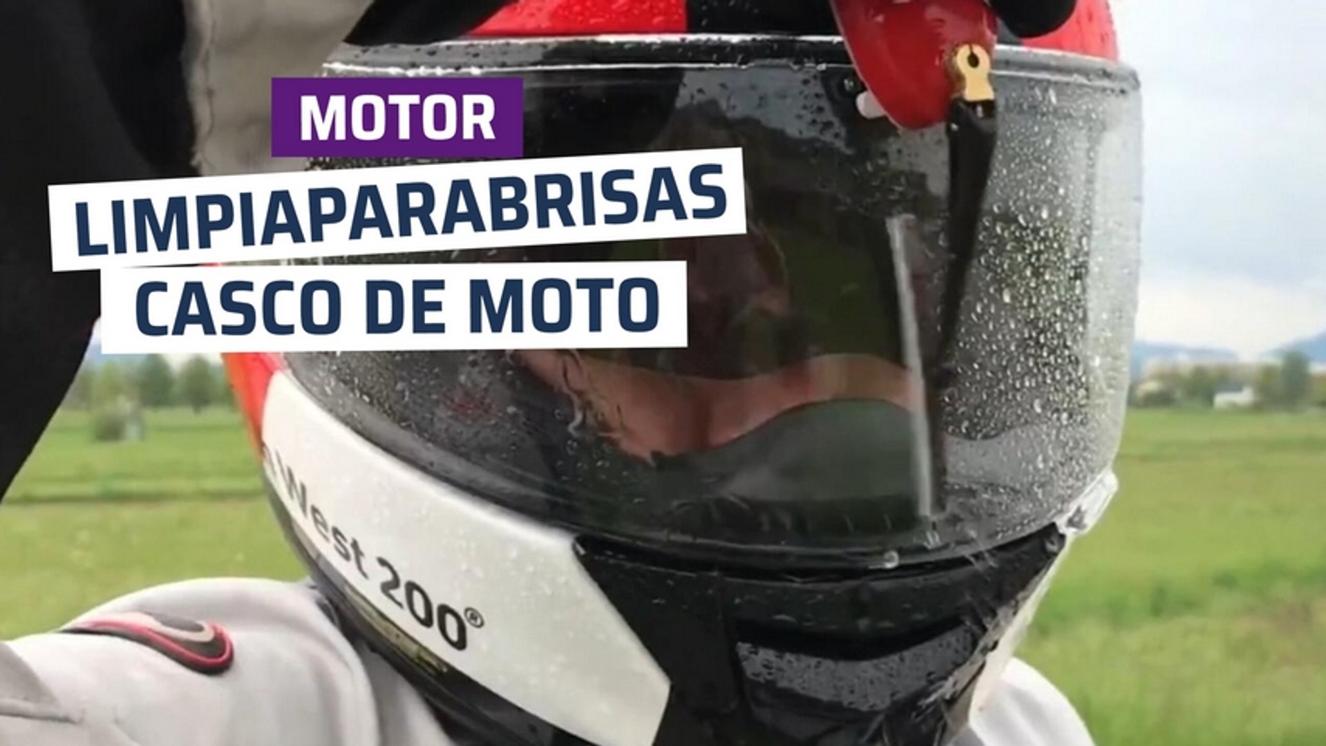 CH] Limpiaparabrisas para casco de moto - Vídeo Dailymotion