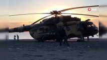 Azerbaycan bayraklı helikopter Türkiye'ye acil iniş yaptı!