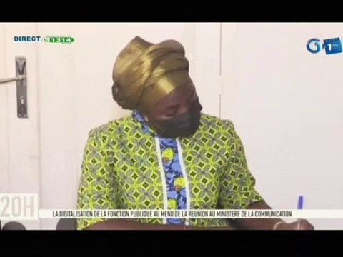 RTG/ Réunion sur la digitalisation de la fonction publique au Ministère de la communication