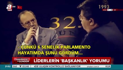 Turgut Özal'dan 'Başkanlık Sistemi' yorumu