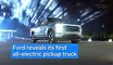 Ford revealed its first-ever all-electric pickup truck, the F-150 Lightning