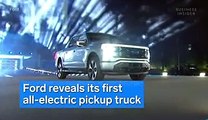 Ford revealed its first-ever all-electric pickup truck, the F-150 Lightning