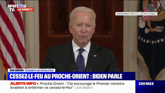 Proche-Orient: Joe Biden juge que le cessez-le-feu est une réelle occasion d'avancer