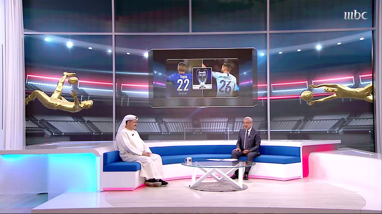 حديث بين الآغا وضيفيه عن نهائي دوري أبطال أوروب...