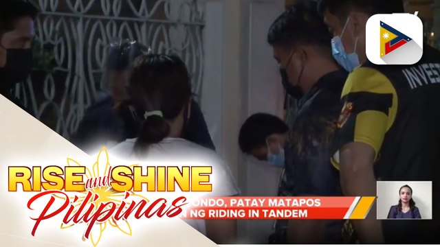 Lalaki sa Tondo, patay matapos barilin ng riding in tandem