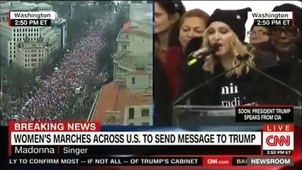 Madonna, canlı yayında Trump'a küfretti!
