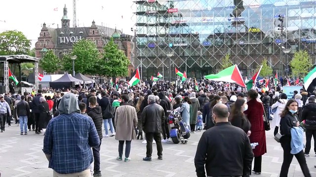 KOPENHAG - Danimarka’da, İsrail’in saldırılarında hayatını kaybeden Filistinli çocuklar anıldı (2)