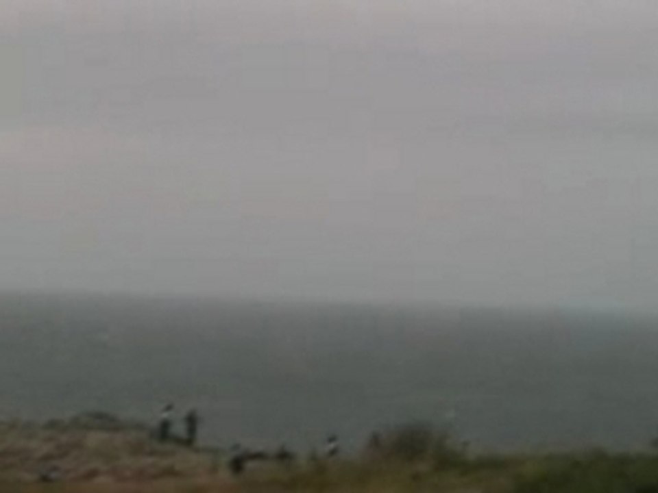 la pointe du raz par mauvais temps