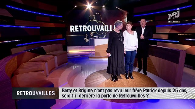 Entre cris de joies et larmes, regardez ces deux soeurs qui ont retrouvé leur frère après 25 ans, en direct sur NRJ12 dans Retrouvailles de Jean-Marc Morandini