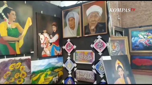 Seniman Lukis Manfaatkan Momen Arus Balik Lebaran, Pamerkan Karya