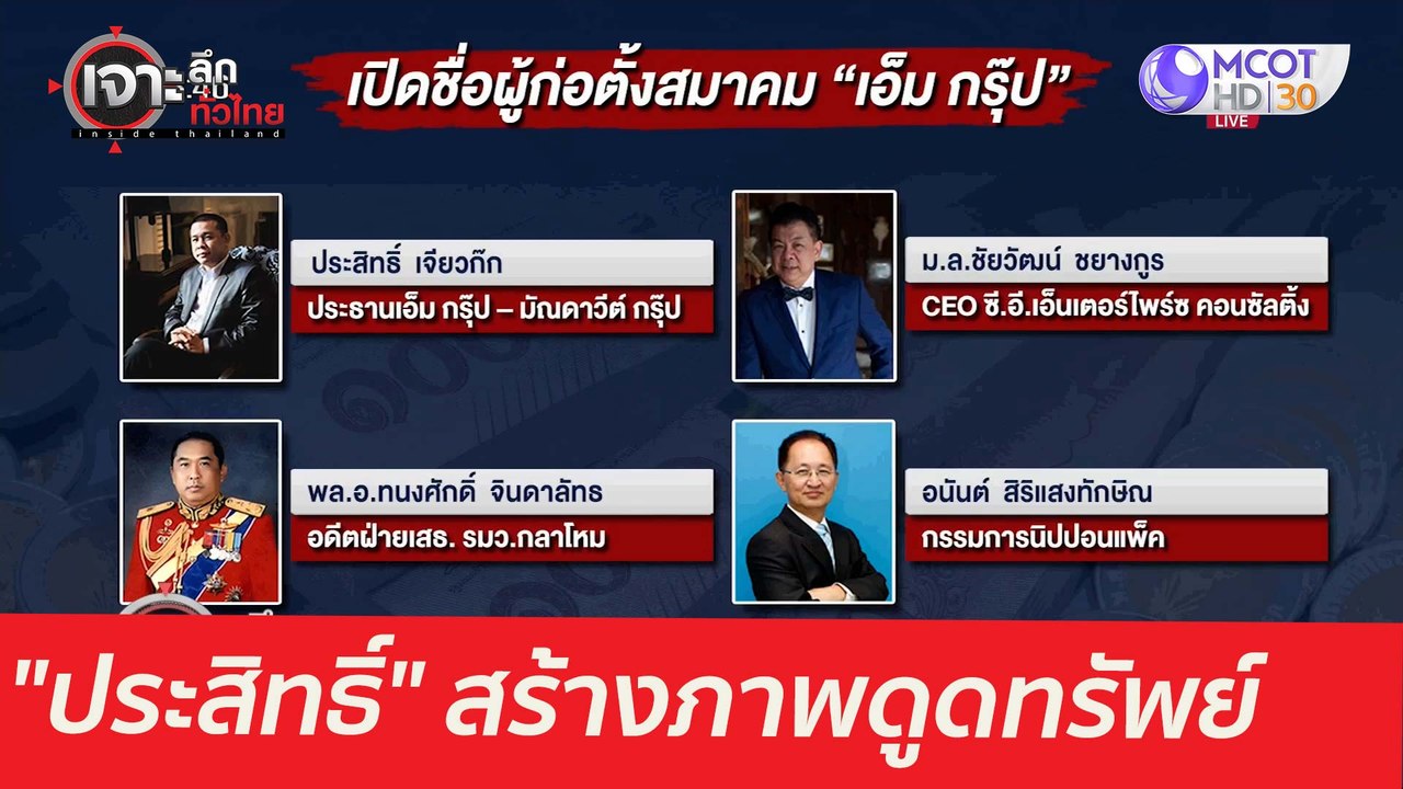 "ประสิทธิ์" สร้างภาพดูดทรัพท์  : เจาะลึกทั่วไทย...