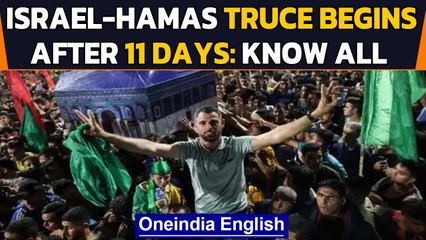 Download Video: Israel-Palestine: Celebrations in Gaza as truce announced after 11 days| Hamas | Oneindia News