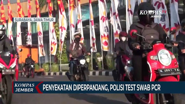 Penyekatan Diperpanjang, Polisi Tes Swab PCR