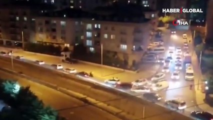 'Yasak' saatlerinde onlarca araçlık konvoy yaptılar