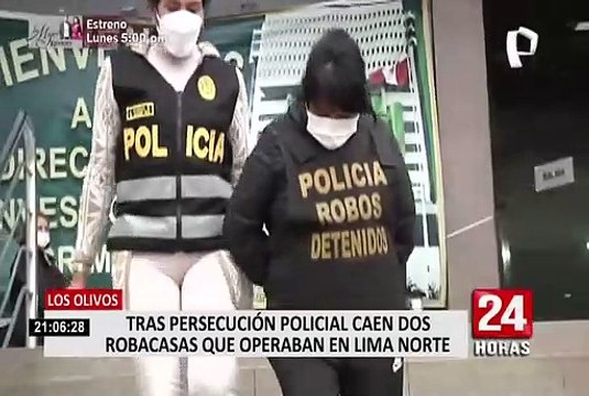 Los Olivos: caen dos robacasas que operaban en Lima Norte