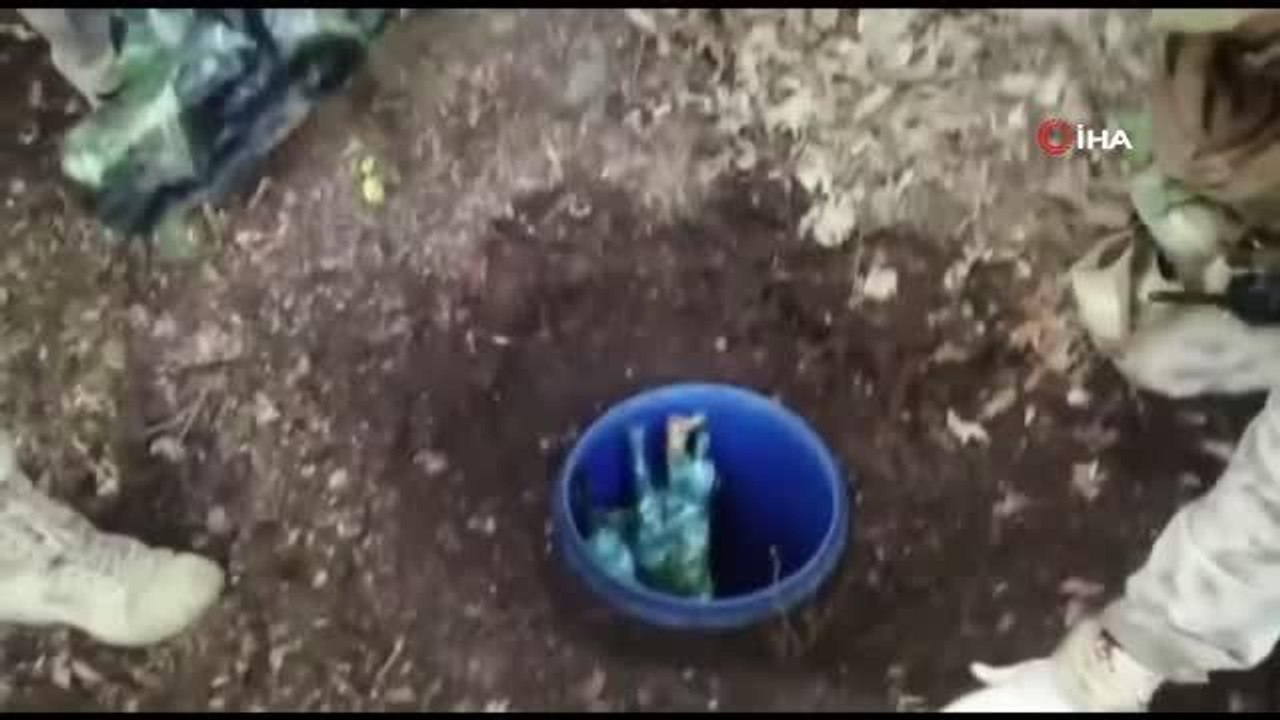 Amanos Dağları'nda PKK'nın yer altı deposu bulundu