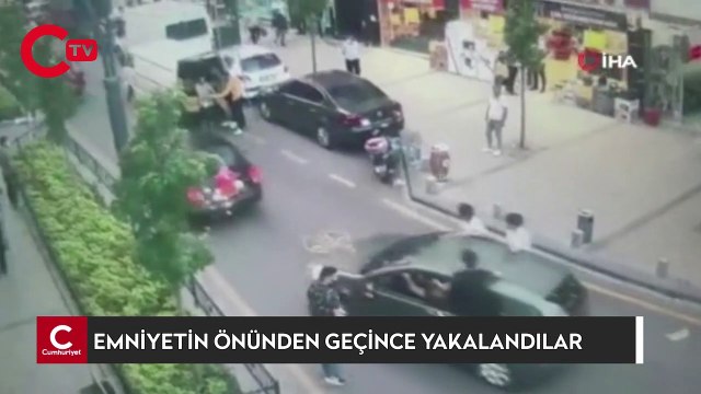 Asker uğurlama konvoyu yapan grup emniyetin önünden geçince yakalandı