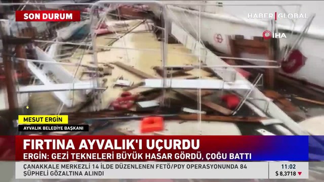 Ege'yi fırtına vurdu! Çok sayıda tekne battı