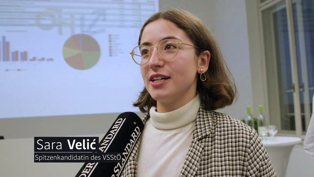 VSStÖ-Kandidatin Velic freut sich über den Wahlsieg