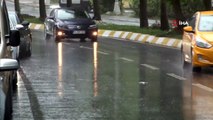 İstanbul'da beklenen sağanak yağmur başladı
