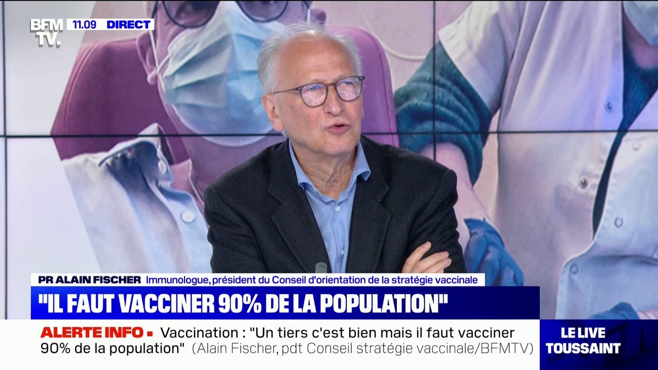 Alain Fischer: "La recommandation est d'attendre au moins trois mois" pour se faire vacciner après avoir eu le Covid-19