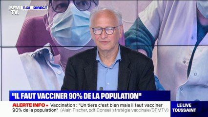 Pr Alain Fischer: "Toutes les doses de Pfizer disponibles aujourd'hui sont utilisées dans les centres, il n'y a pas de stock."