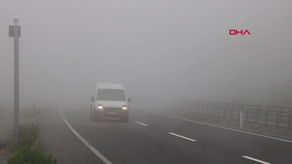 ZONGULDAK'TA SİS GÖRÜŞ MESAFESİNİ DÜŞÜRDÜ