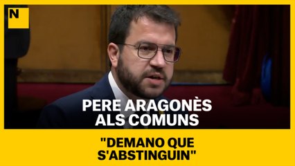 Pere Albiach a Aragonès: "Demano que s'abstinguin"