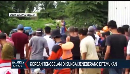 Tim SAR Temukan Korban Tenggelam Di Sungai Jenneberang