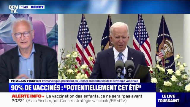 Alain Fischer s'exprime sur le port du masque: Il faut garder le masque tant que nous n'avons pas une réduction de la circulation du virus qui soit plus élevée
