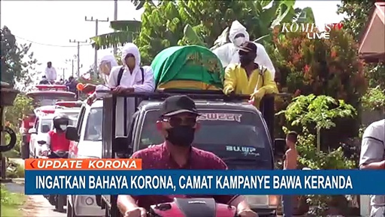 Ingatkan Bahaya Covid-19, Keranda Mayat Dibawa Keliling Desa