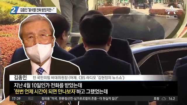 김종인 “윤석열 전화 받았지만…”