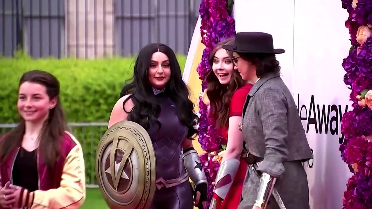 Young 'Wonder Woman' star's first red carpet screening