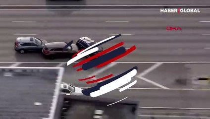 Hırsızların film gibi kaçışı kazayla son buldu
