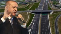 Erdoğan: Kuzey Marmara Otoyolu'nu 45 kilometrelik Nakkaş Başakşehir kısmıyla büyütüp 443 kilometreye çıkarıyoruz