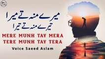 Mere Munh Tay Mera Tere Munh Tay Tera By Saeed Aslam | Punjabi Poetry WhatsApp status Poetry status