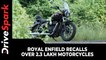 Royal Enfield Recalls Over 2.3 Lakh Motorcycles | Faulty Ignition Coil Replaces Performance
