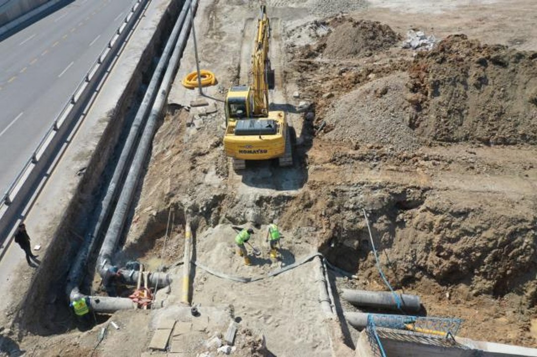 Gölbaşı ve Çankaya'da 800 metrelik yeni içme suyu iletim hattının yapımına başlandı